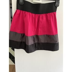 Spring Street Skirt Mini Junior M Color Block Stretch High Waist Y2K Indie